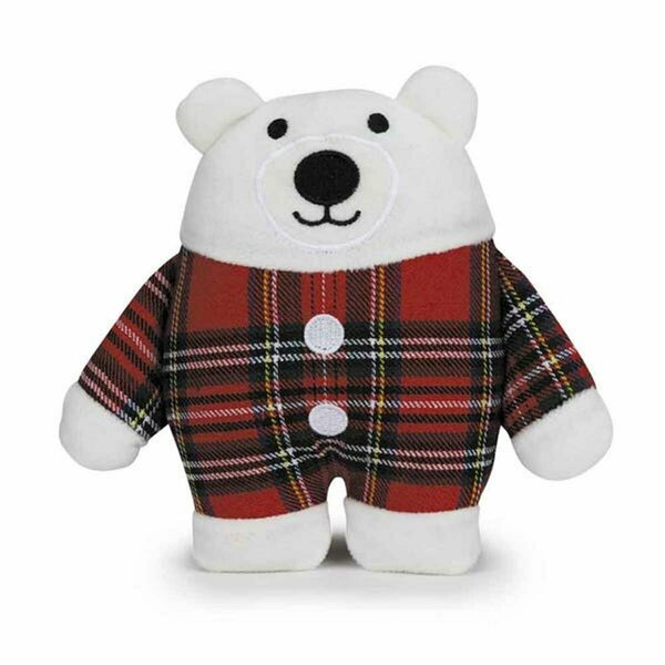 Petpalace ZA Holiday Tartan Friends Polar Bear Pet Toy PE3704559